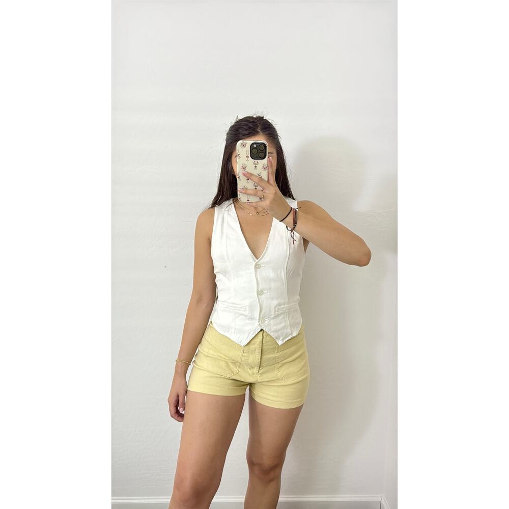 Anthropologie Lemon High Waist Shorts